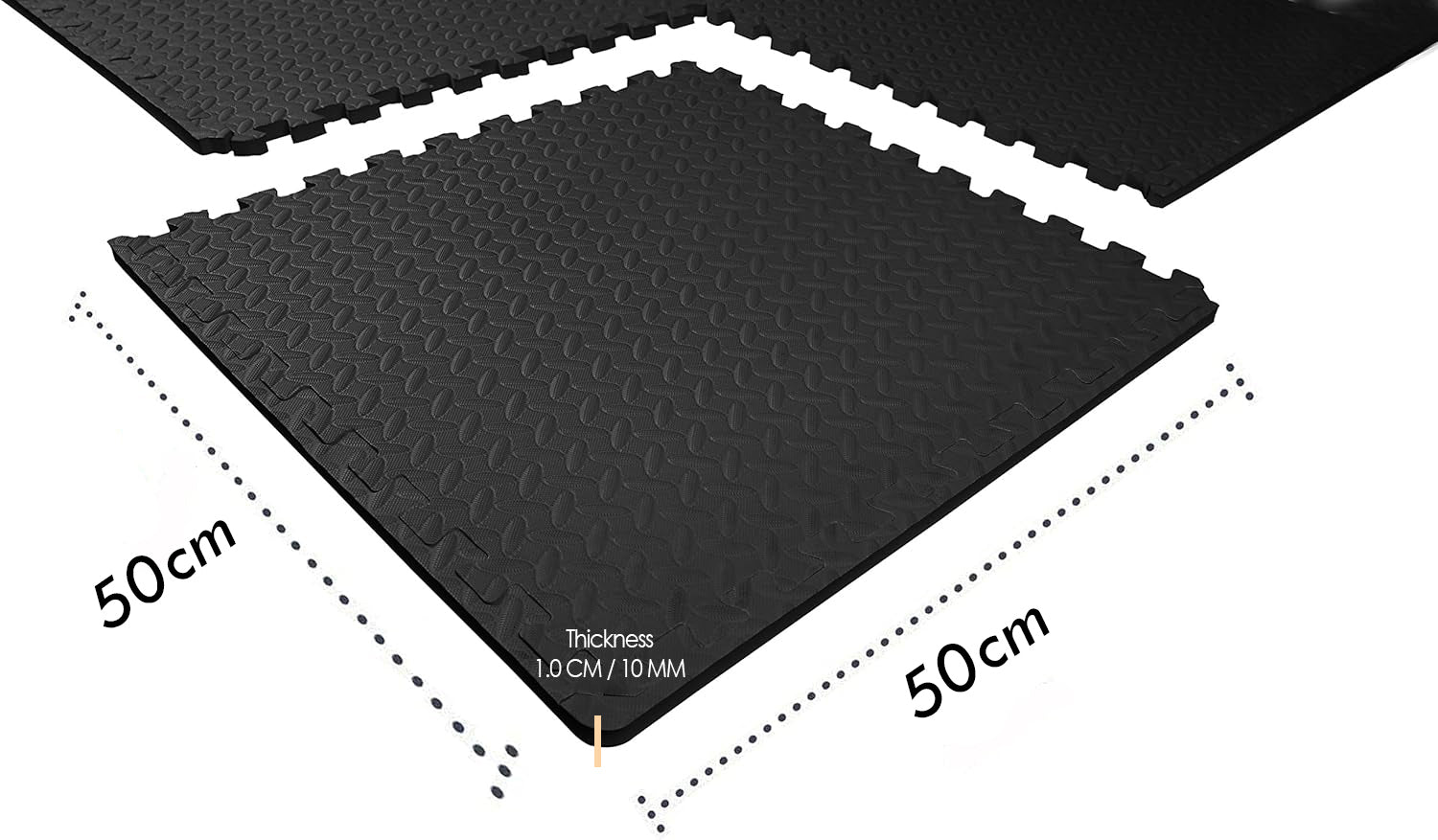 Anchor 12 Interlocking Non-slip Foam Floor Mat Tiles for Gym/Exercise/Home Greenlane Gear