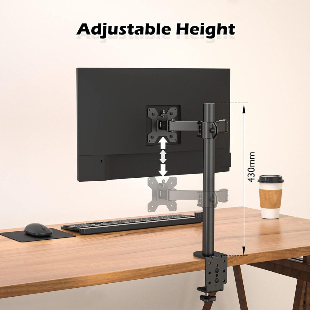 BONTEC Monitor Arm Desk Mount 13-32" PC Computer Screen Tilt Swivel Rotate Greenlane Gear