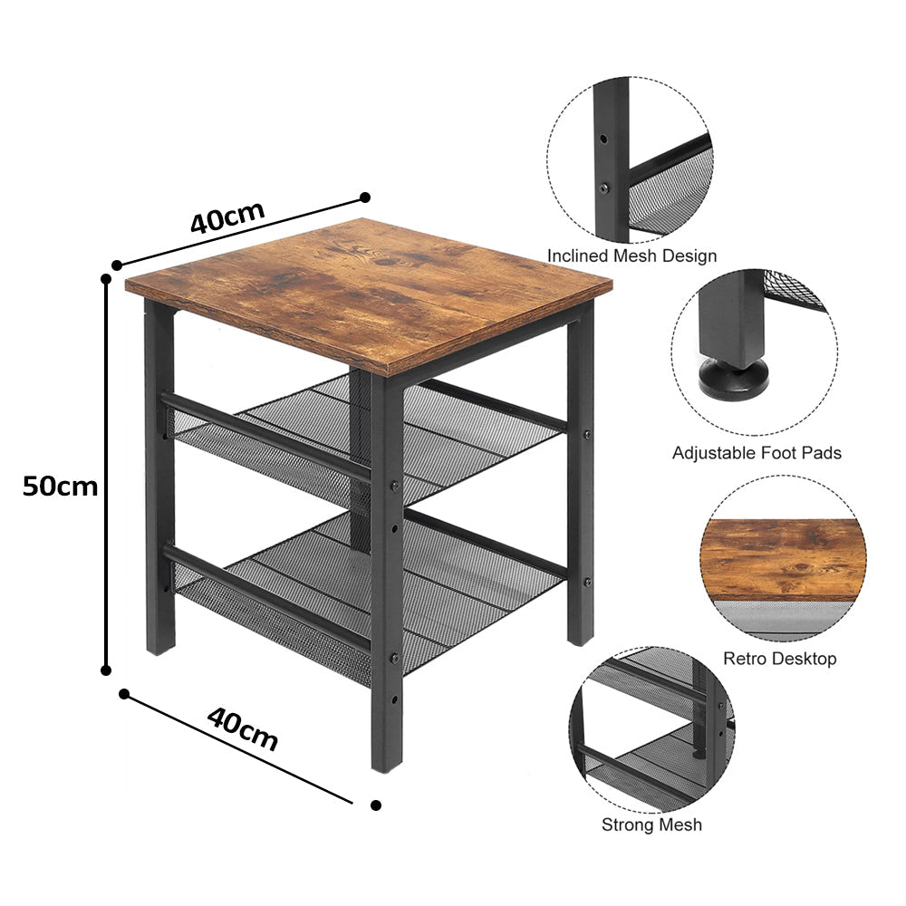 Anchor Set of 2 End Bed Side Nightstand Coffee Magazine Rack Coffee Table Greenlane Gear