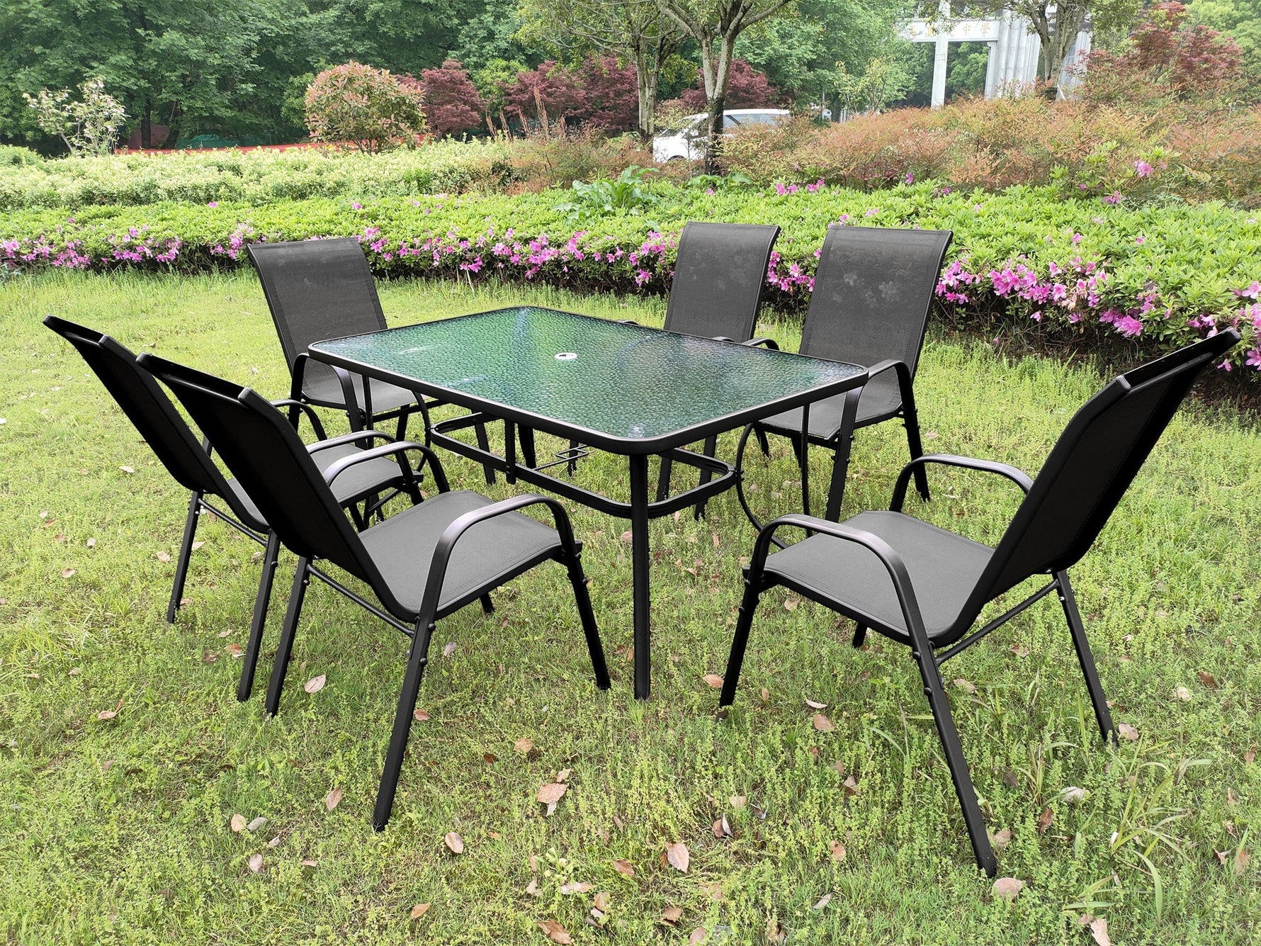Anchor 7-Piece Patio Dining Set Indoor & Outdoor Heavy-Duty Furniture Greenlane Gear