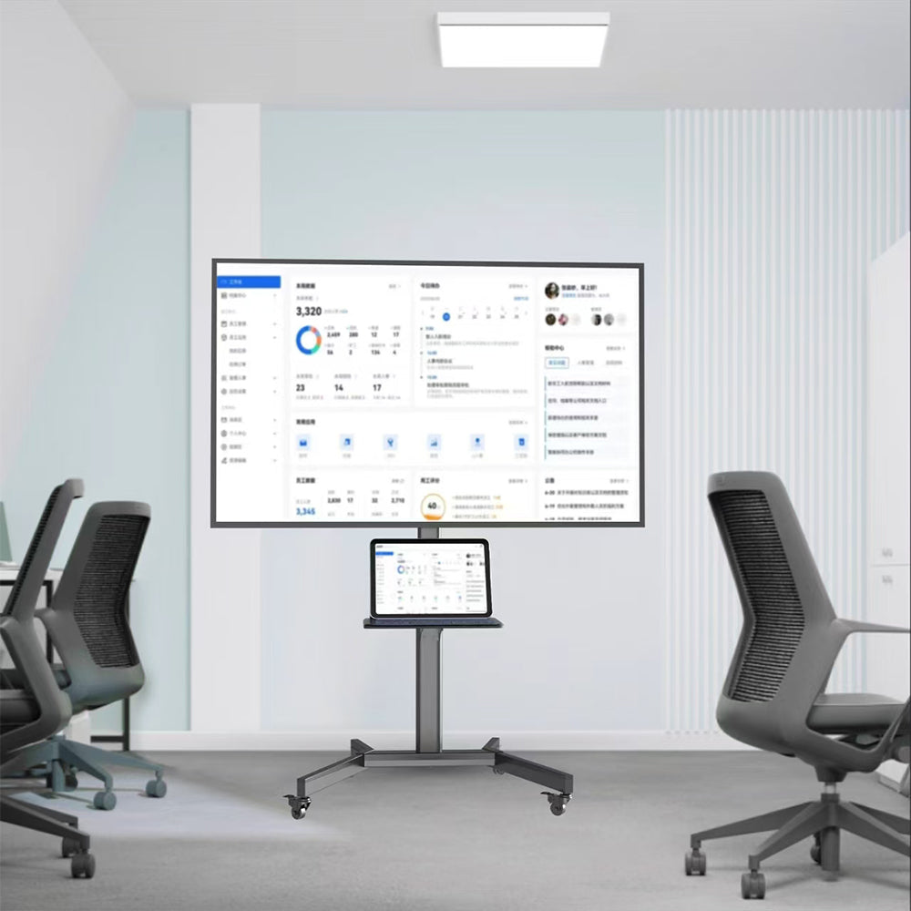 Anchor 65" TV Mobile Portable Shelf Trolley Lockable Wheels Shelving Stand Greenlane Gear