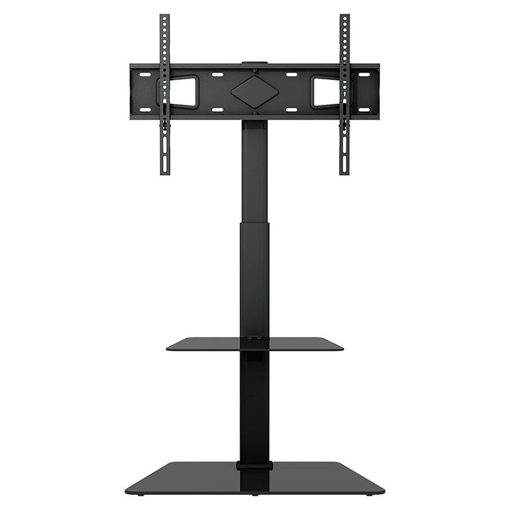 Anchor Home TV Floor Stand with Glass Shelve Base for 37-70 inches flat TV