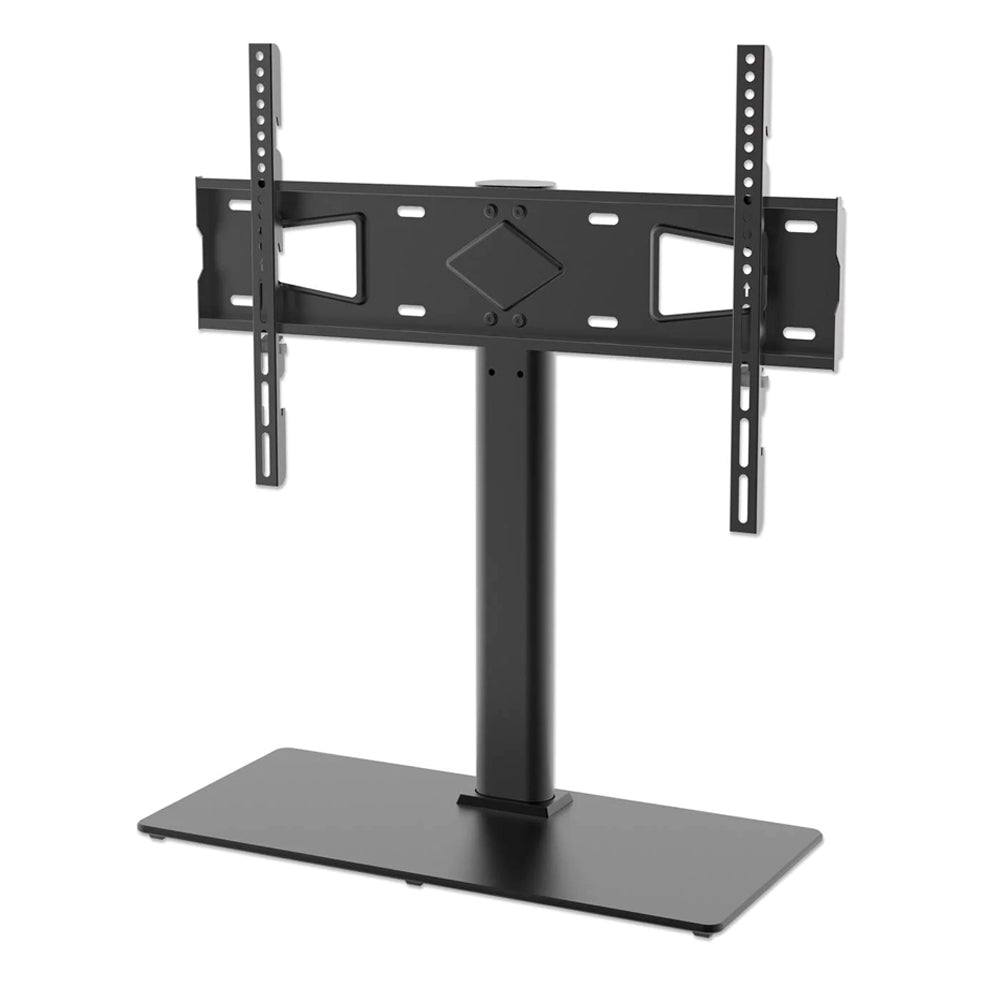 Anchor Tabletop 65" TV Stand Glass Metal Height Adjustable Tilt Swivel 45Kg