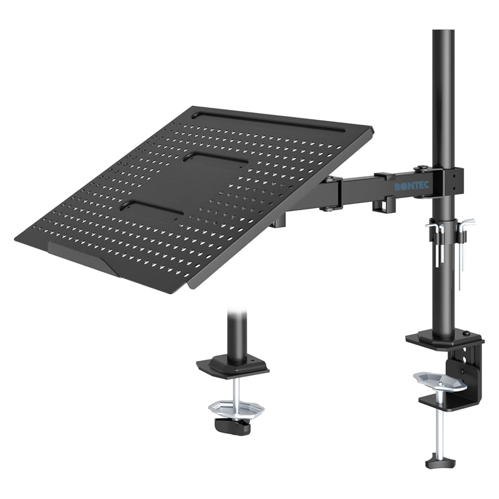 Bontec 13-32" Monitor Mount Arm with 17" Notebook Laptop Tray Capacity 8kg Greenlane Gear