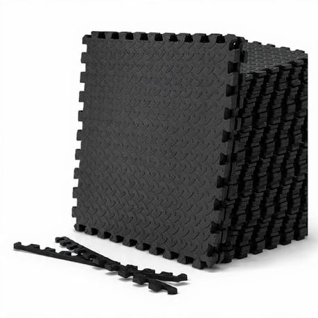 Anchor 48 Interlocking Non-slip Soft Foam Floor Mat Tiles for Gym Home